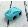 Figurka cukrowa autko niebieskie do dekoracji tortu ozdoby na tort samochód auto